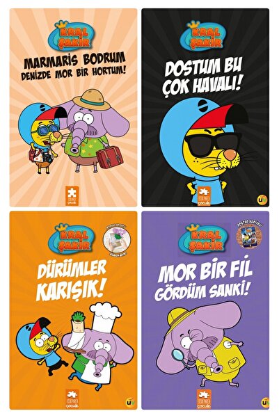 Eksik Parça Yayınları Kral Şakir Marmaris Bodrum Denizde -Dostum Bu Çok Havalı -Dürümler Karışık Mor Bir Fil 4Kitap