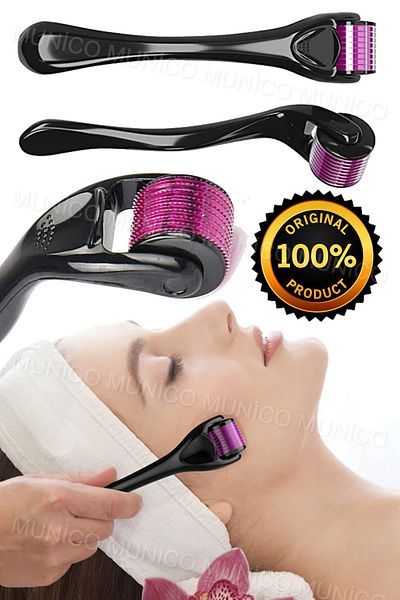 Munico Munico Roller - Renovated Needle Titanium Tip Beard and Hair Remover, Face and Body Massage Tool