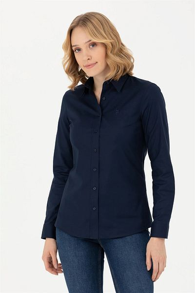 U.S. Polo Assn. CRISTA023K Cămașă Slim Fit cu mânecă lungă pentru femei