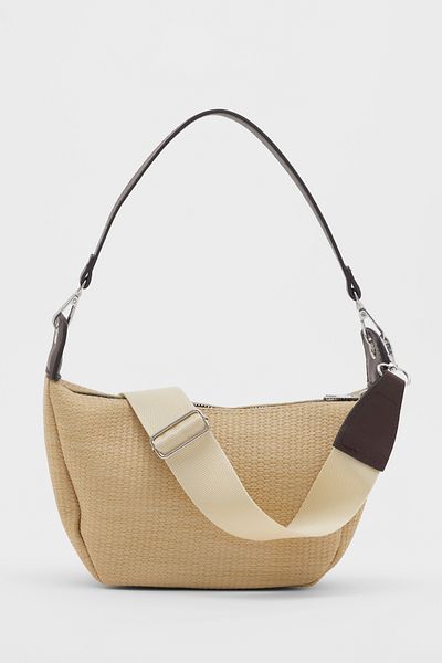 ALTUDA Straw Patterned Women's Shoulder Bag - Cross Strap Sumy