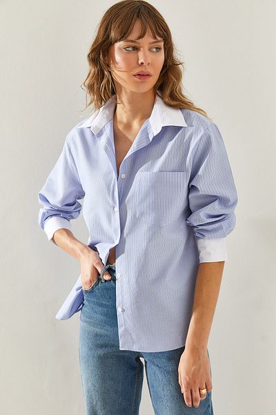 Bianco Lucci Košile Boyfriend – dámská, zadní část Garni detail, 444960251330