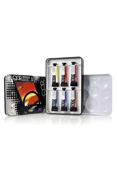 Enqore Qor Introductory Metal Kutu 6Lı 5Ml Tüp Sulu Boya Seti