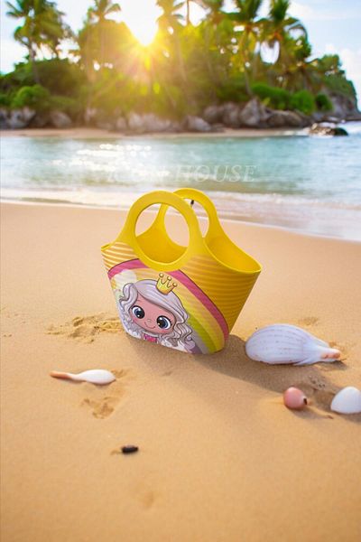 MasterCar Παιδική τσάντα παραλίας Yellow Princess Travel Tote Bag Παιδική τσάντα πικνίκ - Τσάντα χειρός