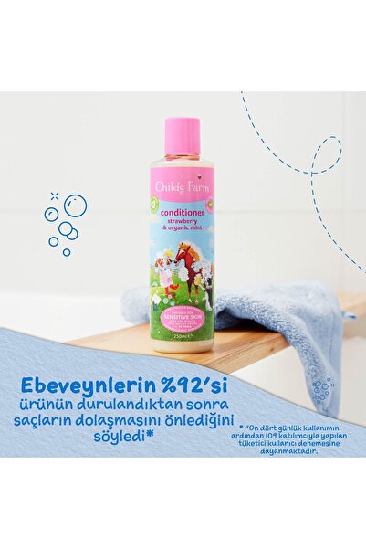 Childs Farm Çilek ve Organik Nane Özlü Çocuk Saç Krem 500ml