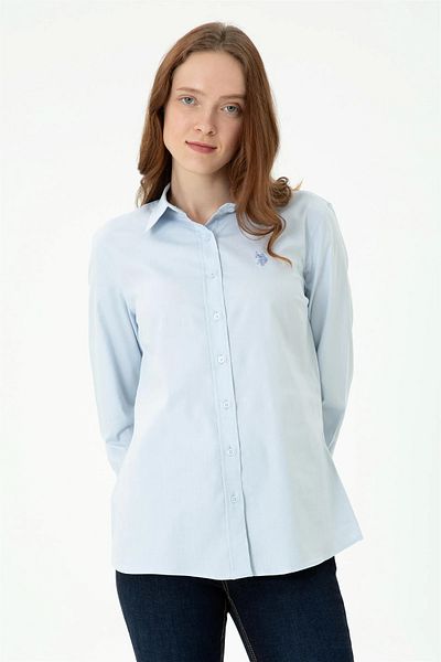 U.S. Polo Assn. CRISTA023K Cămașă Slim Fit cu mânecă lungă pentru femei