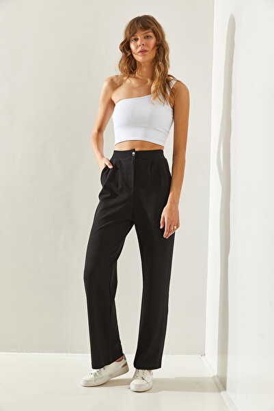 Bianco Lucci Palazzo Cut Lycra dámské pletené kalhoty -60251311