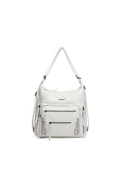 BARCELONA 21K Γυναικεία δερμάτινη τσάντα Postman Wash - Πίσω στρίφωμα, 21-K B...