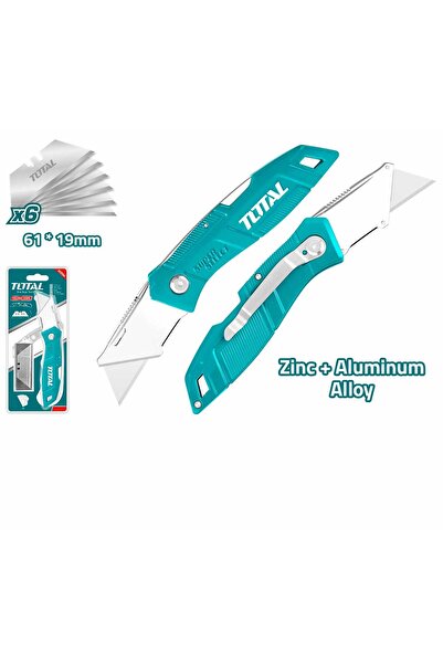 TOTAL Katlanır Maket Bıçağı Metal Gövde NMS HIRDAVAT