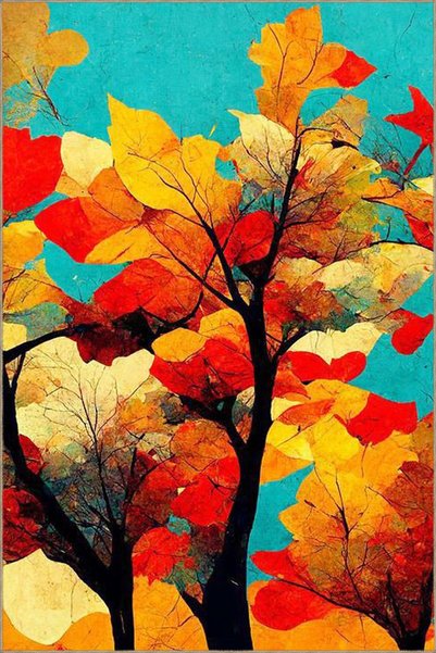 Rugs Modern Halı Blue and Orange Themed Floral Floral Decorative Washable Car...