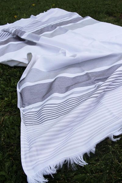 Baveno Πετσέτα θαλάσσης από βαμβακερό ριγέ 90x150 cm