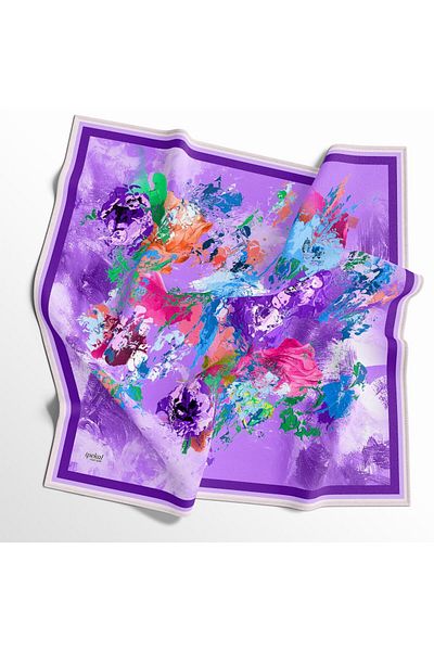 İpekal Καλοκαιρινό λεπτό κασκόλ Silk Voile 90x90 - 030010