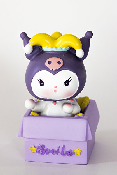 Turkuaz Tasarım Kuromi yada Cinnamoroll Figürlü Sallanan başlı Biblo