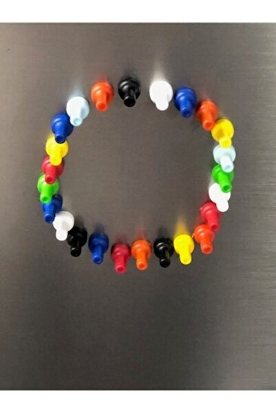 Hdg Pano Mıknatısı 8 Ayrı Renkli Güçlü Neodyum Mıknatıslı Piyon 50 Adet