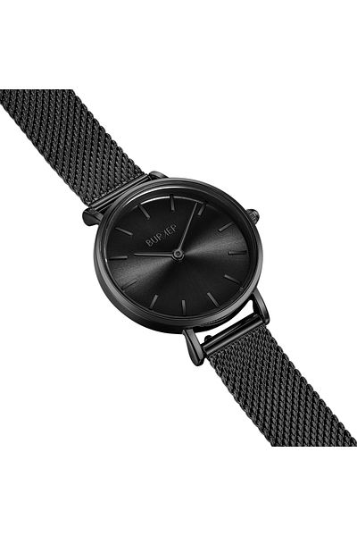Burker Damenuhr Ruby Petite Schwarz Mesh