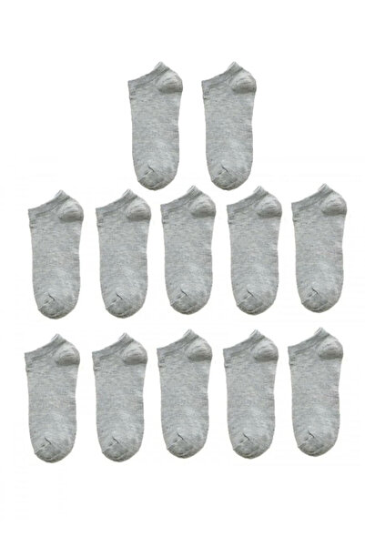nacar çarşı Herren 12er-Pack Baumwoll-Kurzsocken in Grau