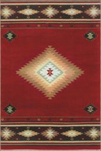 Rugs Modern Halı Red Themed Wicker Motifs Geometric Patterned Vintage Decorat...