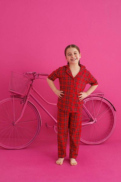 ELİTOL Buttoned Cotton Lycra Pajama Set