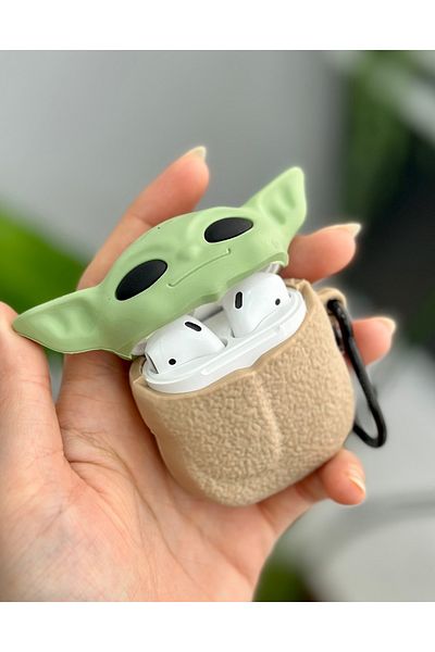 Go Aksesuar Airpods 1st and 2ndGeneration Compatible - Thick Silicone Case with Toy Design