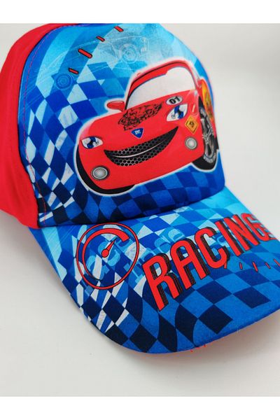 Shuttle Park Unisex Kids Cars Digital Printed Cap Hat - Quality Racing Cars
