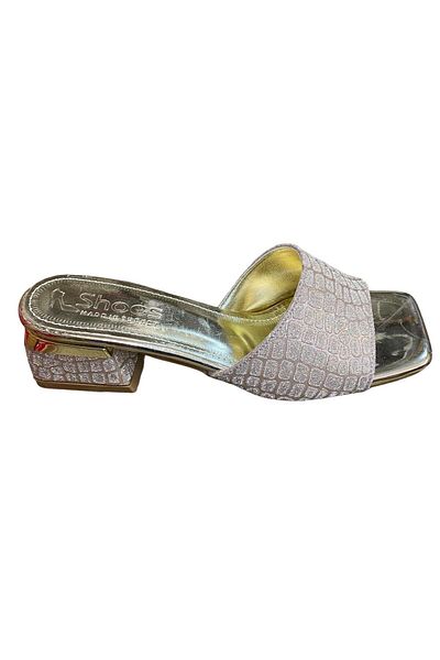 Shoes Papuci de damă sclipici cu toc mic