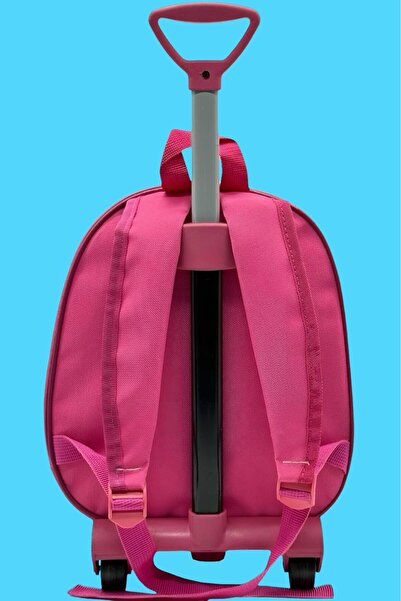 Tezzgelsin Rucsac cu imprimeu color Eva pentru fete - creșă cu racletă și roți în relief