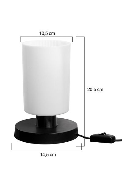 manogrup avize aydınlatma Type Lamp Shade Black Foot / Opal Hat