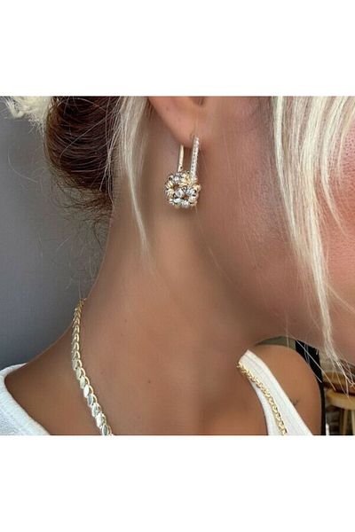 LadyLiJewels Dorika Gold Ball Earrings