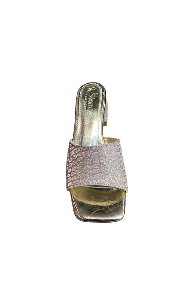 Shoes Papuci de damă sclipici cu toc mic