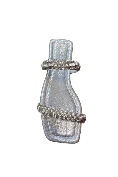 Shoes Γυναικείες παντόφλες με πέτρινη λεπτομέρεια - Επίπεδη λεπτή σόλα