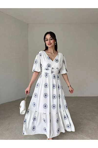 Genel Markalar MAXİ ELBİSE BEYAZ ELBİSE