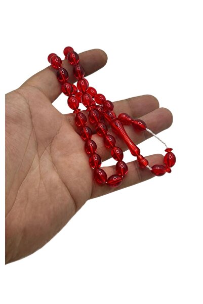 Han Ticarethane مسبحة صلاة من العنبر الأحمر البودرة