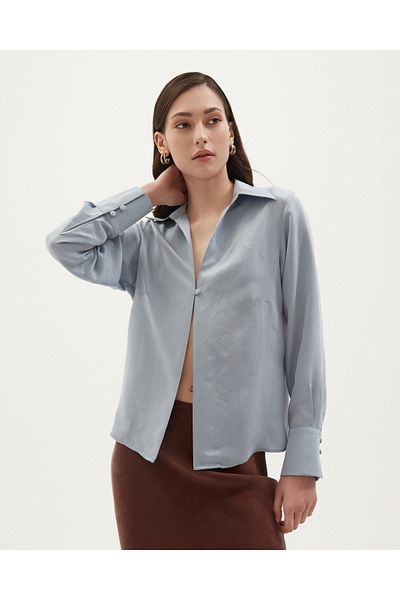 Towdoo Lavender Single Button Shirt