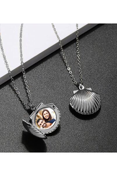 Herşey Nota 316L Çelik Gümüş Renk Zincir İçi Açılır Kapaklı Fotoğraf Koyulabi...