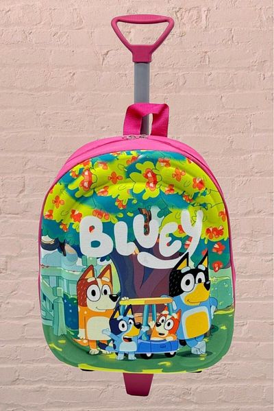 Uniquerrs Rucsac imprimat 3D Eva Color pentru fete - Geantă de școală cu roți pentru creșă