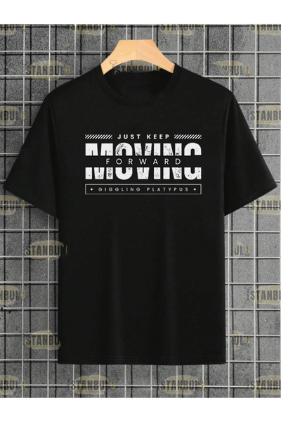aynewmoda Mooving I - Тениска с щампа Oversize