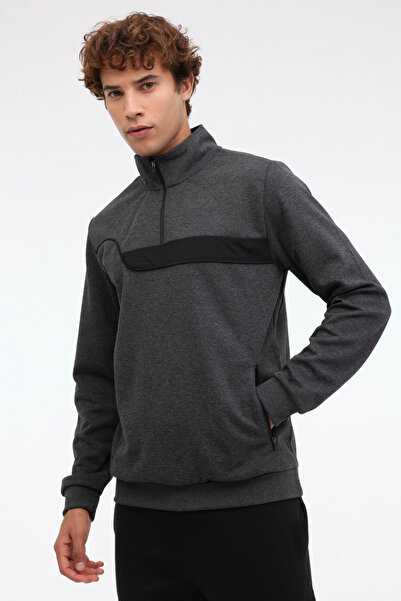 Kinetix M-CGK28 NIMBUS HALF ZIP S Antrasit Erkek Sweatshirt
