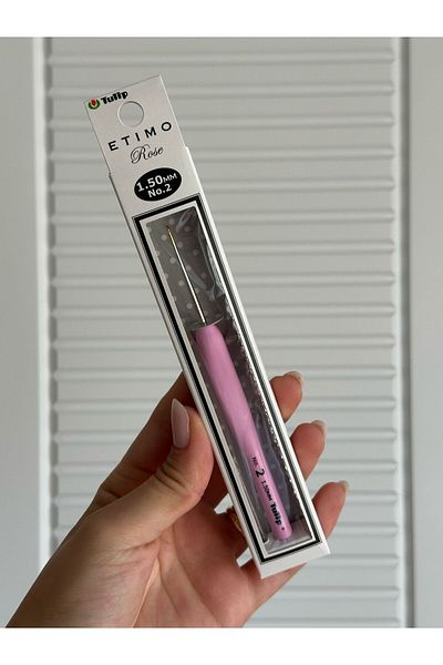 Tulip Etimo Rose 1.50 mm No.2 - Knitted Crochet with Silicone Handle