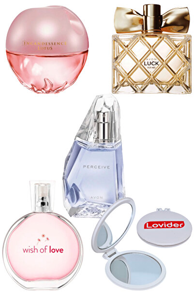 AVON Kadın Parfüm Seti; Incandessence Lotus + Wish Of Love + Perceive + Luck ...