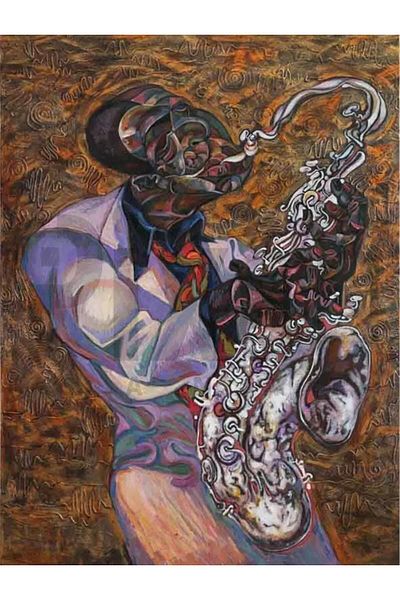 Yıldızan Taurus Playing Saxophone 40X60 Pixart Art Diamond Mosaic Painting Diamond Turkey - Egc-201