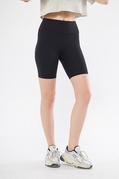 Chandraswear Black Biker Shorts Leggings - Women's Short Palo
