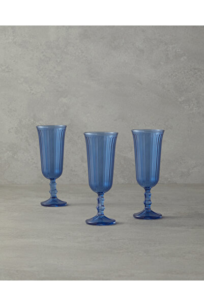 English Home Carnival Cam 3'lü Kadeh Mavi