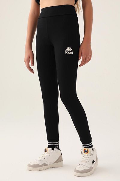 Kappa Celeste Anthracite Girl's Regular Fit Leggings - Authentic