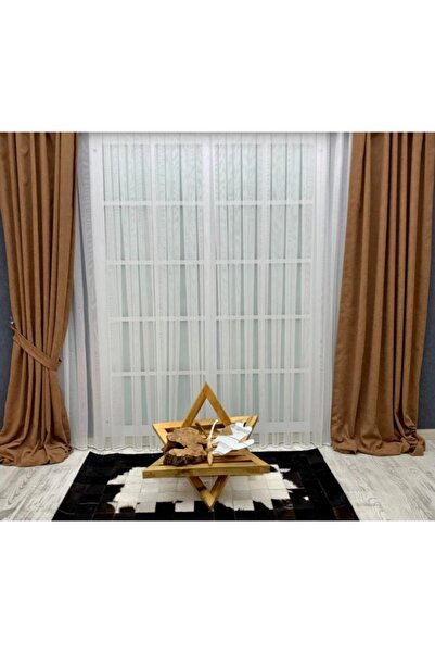 YAZAR HOME 1. Kalite Renkli Fon Perde 1 Takım 2 Adet