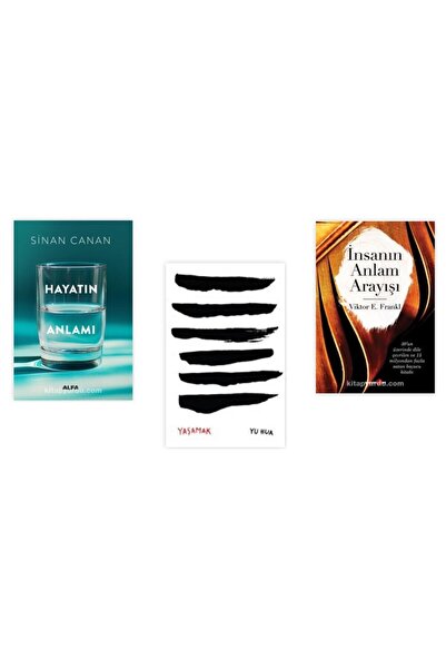 Alfa Yayınları Set- Hayatın Anlamı - Yaşamak - Insanın Anlam Arayışı