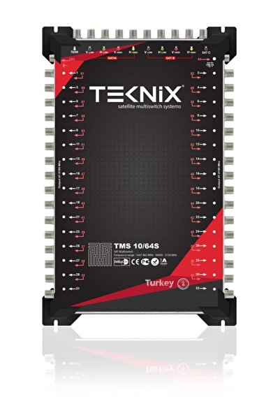 Teknolıne 10x64 Sonlu Uydu Dağıtım Santrali Teknix Multıswitch