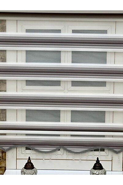 YAZAR HOME Yeni Sezon 1. Kalite Boncuklu Zebra Stor Perde