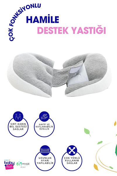 ebebek Baby Mom Multifunctional Pregnancy Support Pillow / Pregnancy Pillow / Supported Pregnancy Pillow