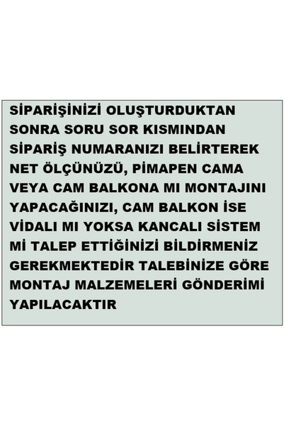 YAZAR HOME Katlanabilir Cam Balkon Plise Perdesi Krem (VİDALI- KANCALI)