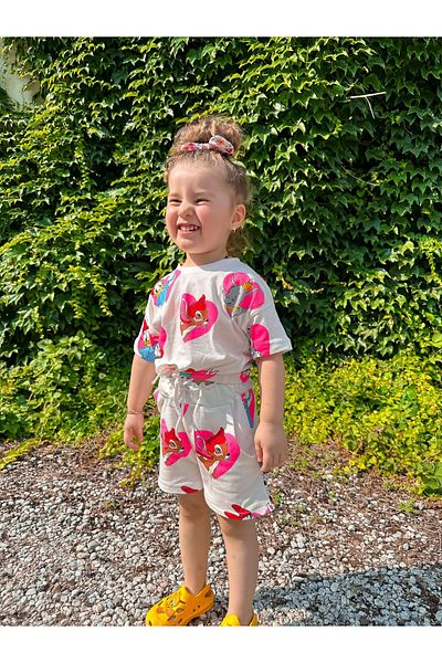 Uslukids Set de 2 pantaloni scurți imprimați