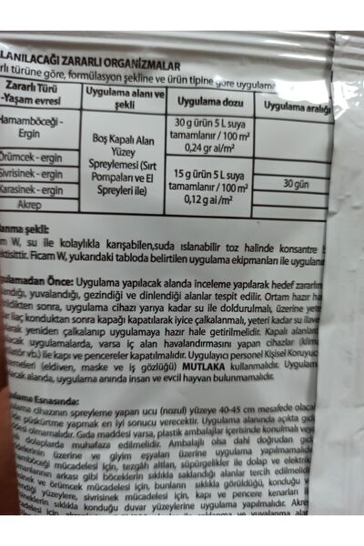 Bayer Ficam AKREP - ÇIYAN - ÖRÜMCEK - HAMAM BÖCEĞİ